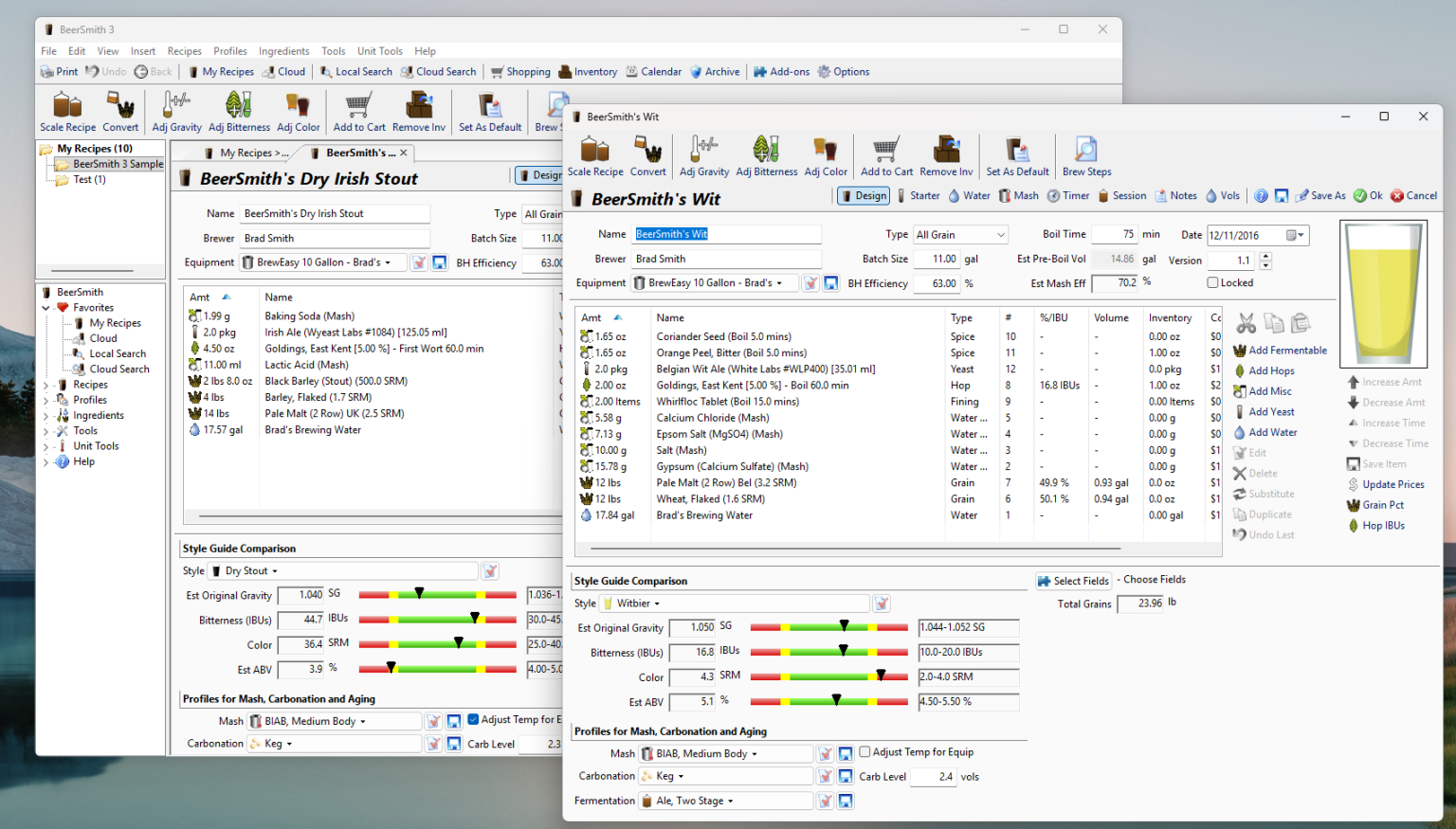 Comparing Recipes Side by Side in BeerSmith – BeerSmith™ Home Brewing Blog